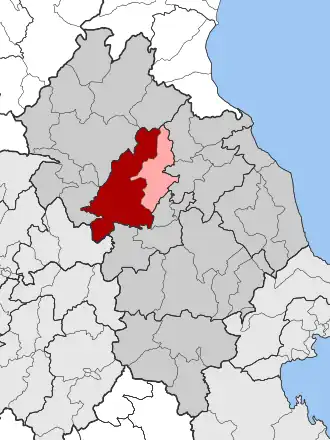 Карта общины: — Тирнавос — Амбелон