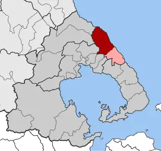 Карта общины: — Загора — Муреси