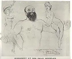 Автопортрет с натурщицами. 1904