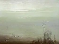 Леон Дабо, «Река Гудзон в сумерках», 1911