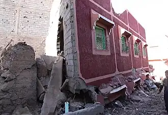 Разрушения в Мулай-Брахиме[англ.] после землетрясения