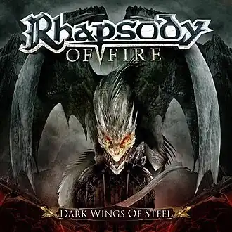 Обложка альбома Rhapsody of Fire «Dark Wings of Steel» (2013)