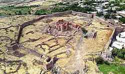 Вид с верху на крепость XI века