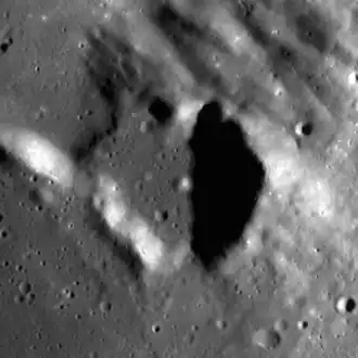 Снимок зонда Lunar Reconnaissance Orbiter.