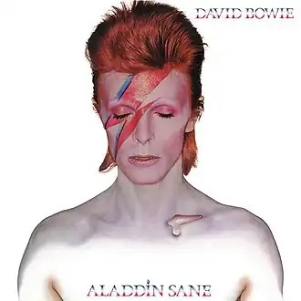 Обложка альбома Дэвида Боуи «Aladdin Sane» (1973)