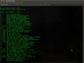 Скриншот программы dcraw