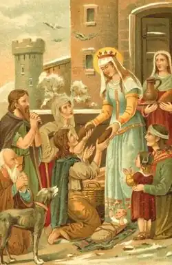 Святая Ирменгарда Кёльнская, покровительница бедных