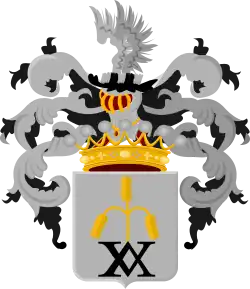 Герб барона де Кока, 1835 год