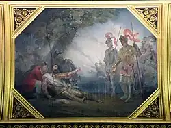Гибель Баярда (потолочная роспись).