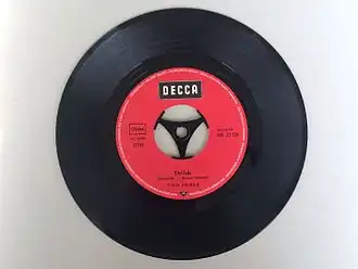 Обложка сингла Тома Джонса «Delilah» (1968)