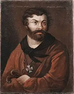 Портрет Д. В. Давыдова. 1820-е. Холст, масло