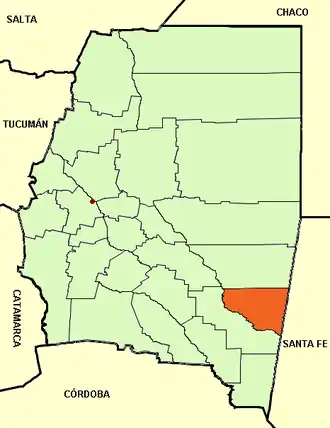 Департамент  Бельграно на карте