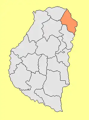 Департамент  Федерасьон на карте