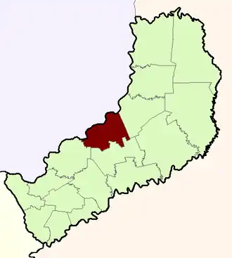 Департамент  Либертадор-Хенераль-Сан-Мартин на карте