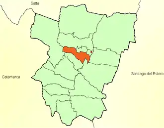 Департамент Лулес на карте