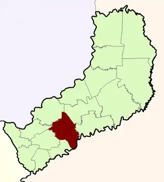 Департамент  Обера на карте