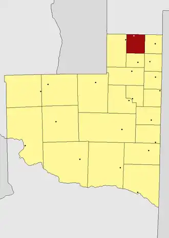 Департамент  Реалико на карте