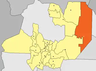 Департамент Ривадавия на карте