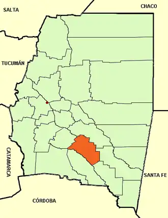 Департамент  Салавина на карте