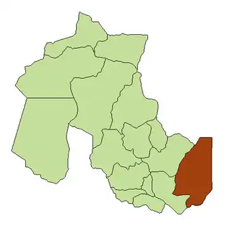 Департамент Санта-Барбара на карте