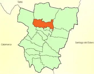 Департамент Тафи-Вьехо на карте