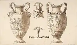 Две урны. Бумага, перо, кисть, тушь. Метрополитен-музей, Нью-Йорк