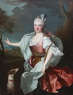 Диана-Охотница (Изабелла Фарнезе в образе Дианы?), 1715, частная коллекция