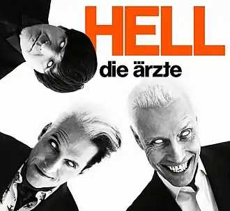 Обложка альбома Die Ärzte «Hell» (2020)