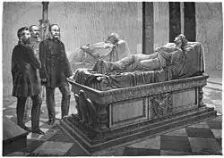 Саркофаг Луизы Прусской. Гравюра 1870 г.