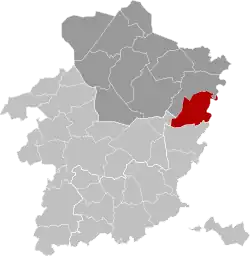 Расположение муниципалитета на карте провинции
