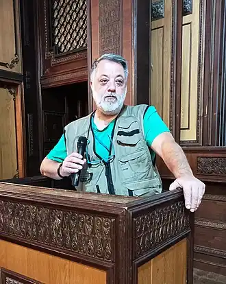 Д. Триантафиллидис на Международном Конгрессе переводчиков в Цахкадзоре, Армения. 02.10.2022.