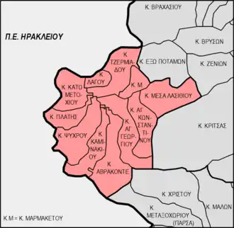 Оропедио-Ласитион на карте