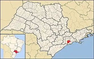 Расположение епархии Санту-Андре