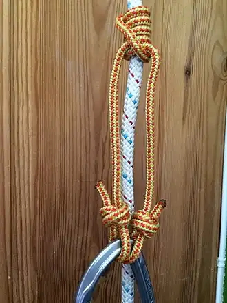 ДистельАрбористский схватывающий узел для подъёма на дерево