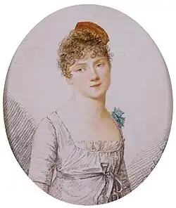 Портрет неизвестной с фрейлинским шифром, 1800-е гг.