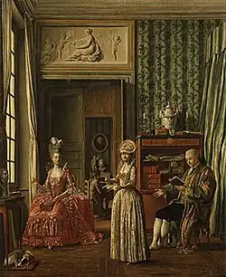 Семейная сценка. Местонахождение не определено