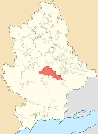 Донецкий городской совет на карте