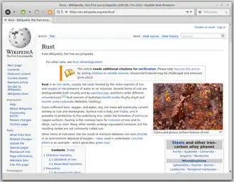 Скриншот программы Dooble Web Browser