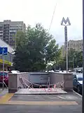 Подземный переход, совмещённый с вестибюлем станции, за день до её открытия