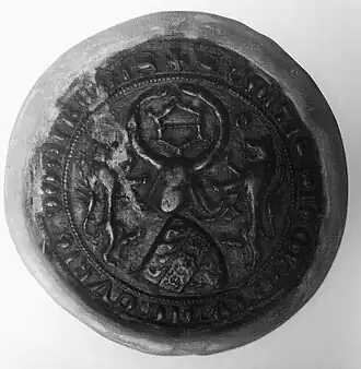 Печать Миклоша Другета, 1355 год