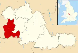 Дадли на карте