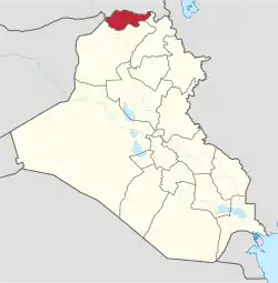 Дахук на карте