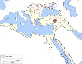 Эялет Мараш на карте