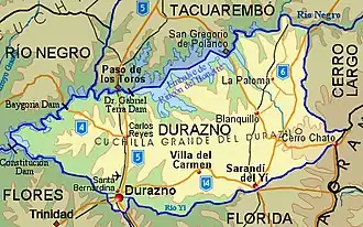 Дурасно на карте