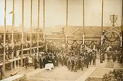 Торжественная закладка вокзала, 18 мая 1866 года.