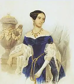 Екатерина Петровна Раевская, ур. Киндякова (1812-1839), жена А. Н. Раевского.