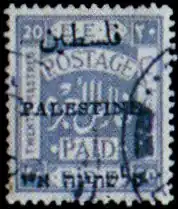 20 пиастров, тип «Иерусалим V», 1921 (SG #59)