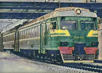 Эскиз внешнего вида электропоезда ЭР24