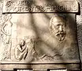 Мемориальная доска в честь Амегино, скульптор Эрминио Блотта