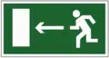 E 04 Направление к эвакуационному выходу налево